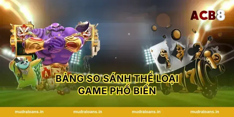 Bảng So Sánh Thể Loại Game Phổ Biến